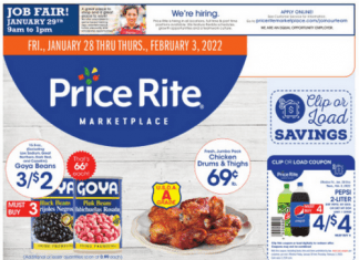 Price Rite Weekly Ad Jan 28 – Feb 03, 2022