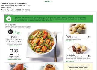 Publix Weekly Ad Jan 05 – Jan 11, 2022
