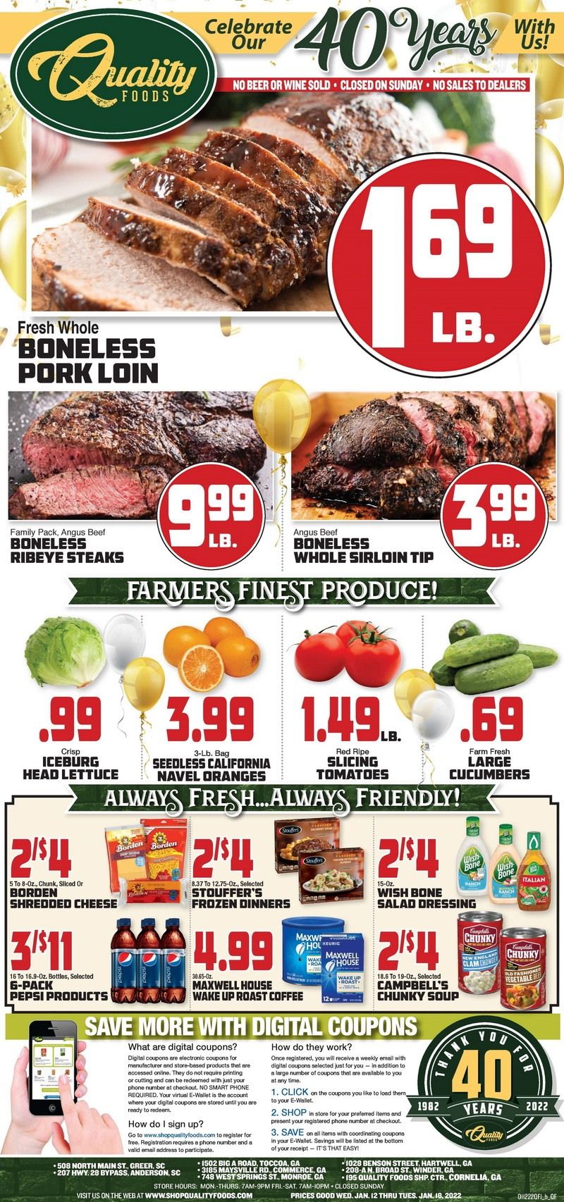 Quality Foods Weekly Ad Jan 12 Jan 18, 2022