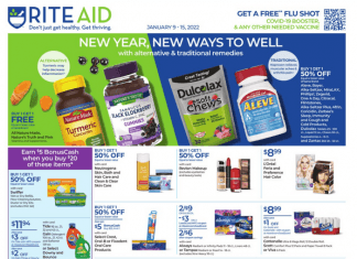 Rite Aid Weekly Ad Jan 09 – Jan 15, 2022