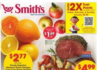 Smith’s Food and Drug Weekly Ad Jan 26 – Feb 01, 2022 (Valentine’s Day Promotion Included)
