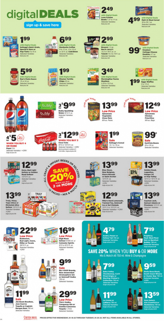 Stater Bros Weekly Ad Jan 19 Jan 25, 2022