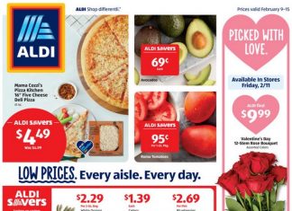 ALDI Weekly Ad Feb 09 – Feb 15, 2022 (Valentine’s Day Promotion Included)