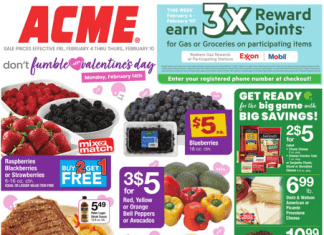ACME Weekly Ad Feb 04 – Feb 10, 2022 (Valentine’s Day Promotion Included)