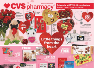CVS Weekly Ad Feb 06 – Feb 12, 2022 (Valentine’s Day Promotion Included)