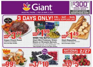 Giant Food Weekly Ad Feb 25 – Mar 03, 2022