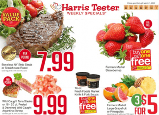Harris Teeter Weekly Ad Feb 23 – Mar 01, 2022