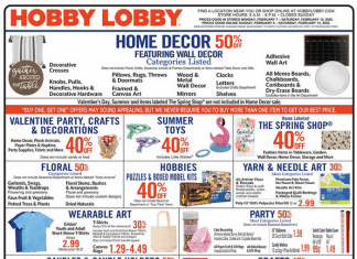 Hobby Lobby Weekly Ad Feb 06 – Feb 12, 2022