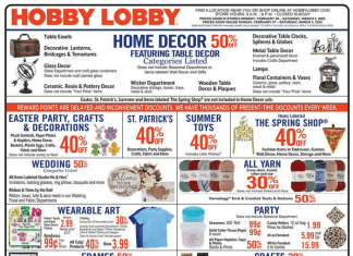 Hobby Lobby Weekly Ad Feb 27 – Mar 05, 2022