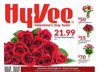 Hy-Vee Valentine’s Day Ad Feb 02 – Feb 14, 2022