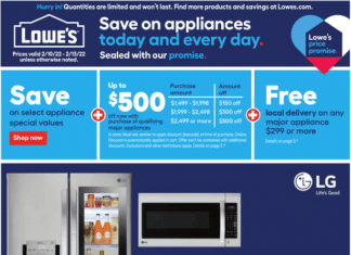 Lowe’s Weekly Ad Feb 10 – Feb 13, 2022
