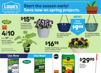 Lowe’s Weekly Ad Feb 24 – Mar 02, 2022