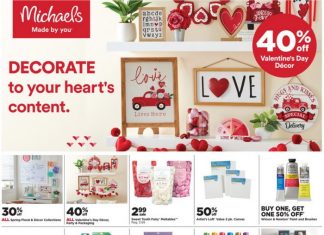 Michaels Weekly Ad Feb 06 – Feb 12, 2022 (Valentine’s Day Promotion Included)
