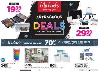 Michaels Weekly Ad Feb 13 – Feb 19, 2022