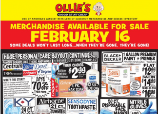 Ollie’s Weekly Ad Feb 16 – Feb 23, 2022