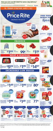 Price Rite Weekly Ad Feb 18 – Mar 03, 2022