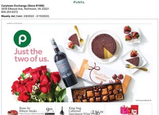 Publix Weekly Ad Feb 09 – Feb 15, 2022 (Valentine’s Day Promotion Included)