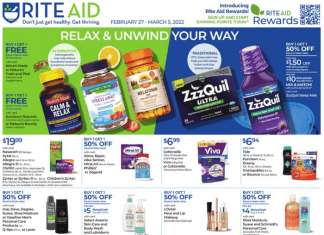 Rite Aid Weekly Ad Feb 27 – Mar 05, 2022