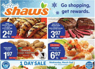 Shaw’s Weekly Ad Feb 25 – Mar 03, 2022