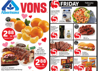 Vons Weekly Ad Feb 09 – Feb 15, 2022 (Valentine’s Day Promotion Included)