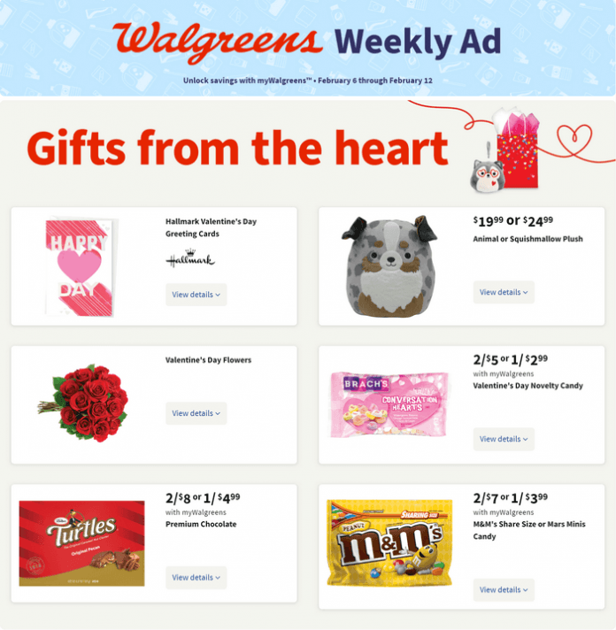 Walgreens Weekly Ad Feb 06 Feb 12, 2022 (Valentine's Day Promotion