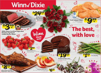 Winn-Dixie Weekly Ad Feb 09 – Feb 15, 2022 (Valentine’s Day Promotion Included)