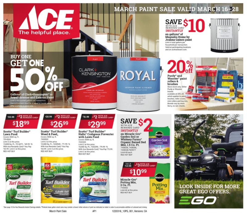 ACE Hardware Weekly Ad Mar 16 Mar 28, 2022
