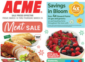 ACME Weekly Ad Mar 18 – Mar 24, 2022 (Easter Promotion Included)