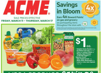 ACME Weekly Ad Mar 11 – Mar 17, 2022 (St. Patrick’s Day Promotion Included)