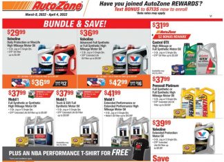 AutoZone Monthly Circular Mar 08 – Apr 04, 2022