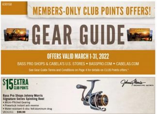 Bass Pro Shops March Gear Guide Mar 01 – Mar 31, 2022