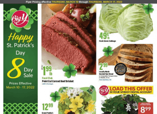 Big Y St. Patrick’s Day Ad Mar 10 – Mar 17, 2022