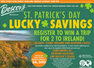 Boscov’s Weekly Ad Mar 10 – Mar 16, 2022 (St. Patrick’s Day Promotion Included)