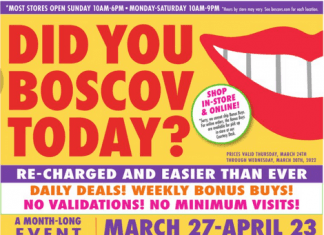 Boscov’s Weekly Ad Mar 24 – Mar 30, 2022