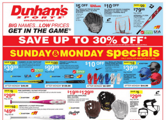 Dunham’s Sports Weekly Ad Mar 19 – Mar 24, 2022