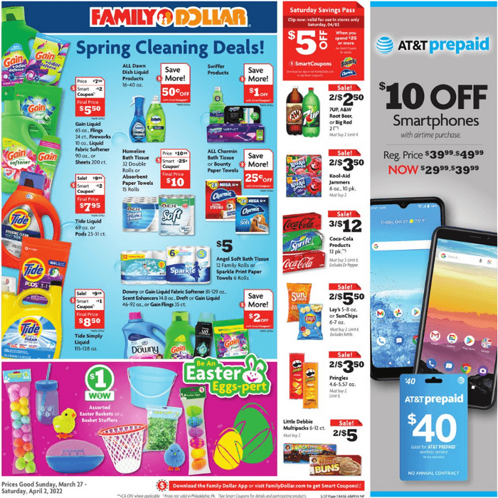 Family Dollar Weekly Ad Mar 26 Apr 02, 2022 (Easter Promotion Included)
