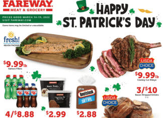 Fareway Weekly Ad Mar 14 – Mar 19, 2022 (St. Patrick’s Day Promotion)