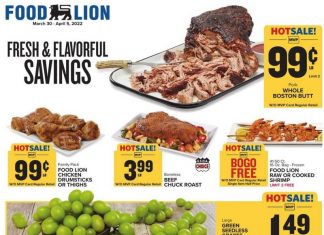 Food Lion Weekly Ad Mar 30 – Apr 05, 2022
