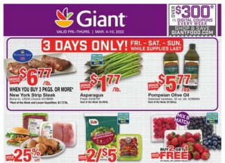 Giant Food Weekly Ad Mar 04 – Mar 10, 2022