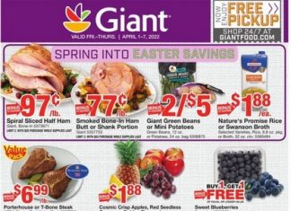 Giant Food Weekly Ad Apr 01 – Apr 07, 2022