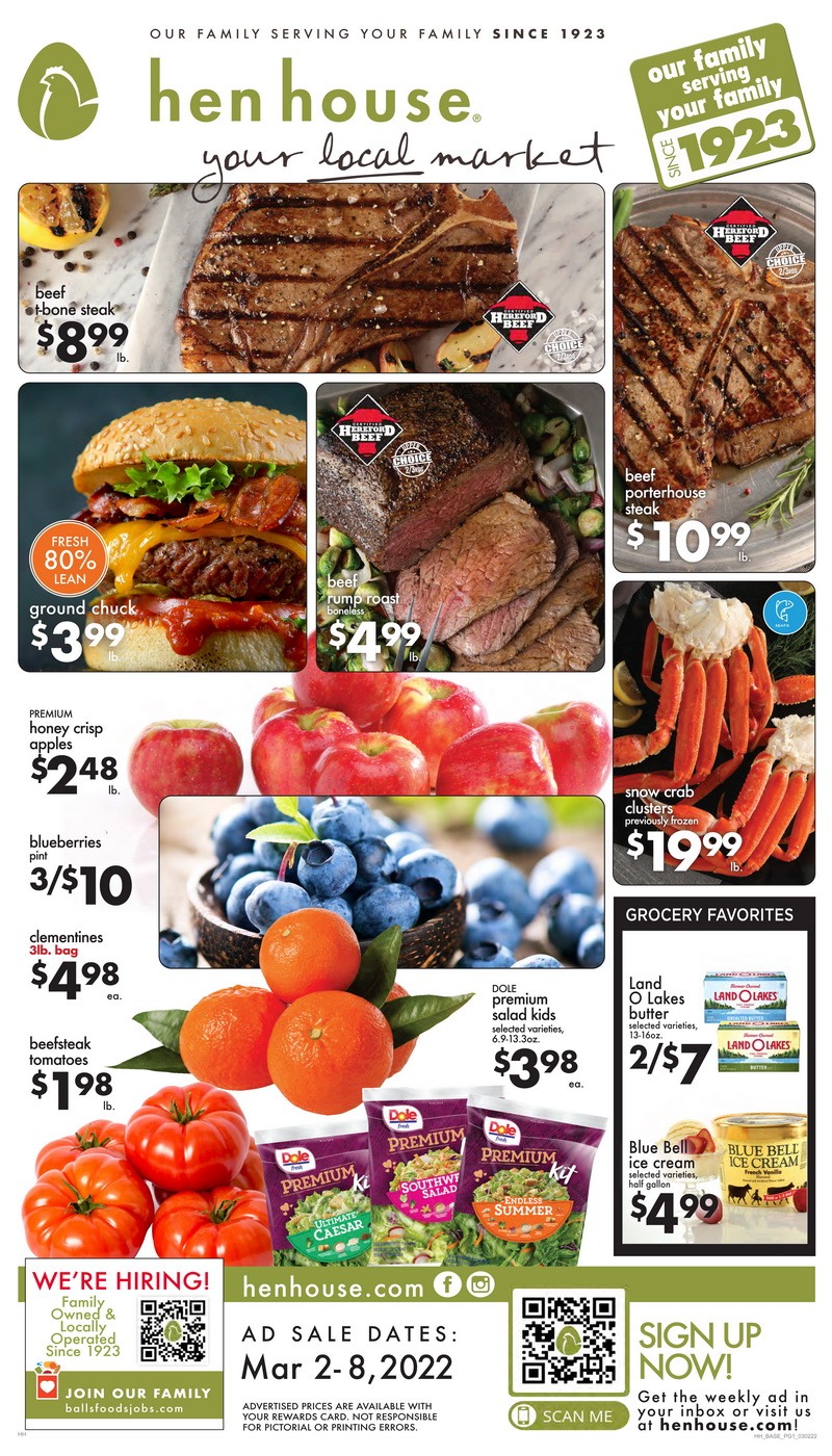 hen house weekly ad