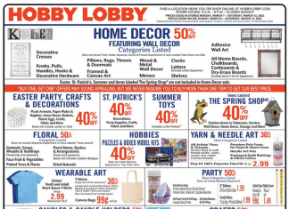 Hobby Lobby Weekly Ad Mar 06 – Mar 12, 2022