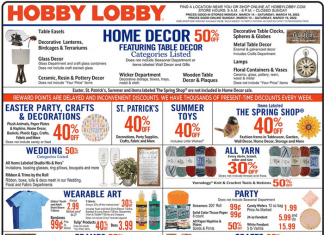 Hobby Lobby Weekly Ad Mar 13 – Mar 19, 2022