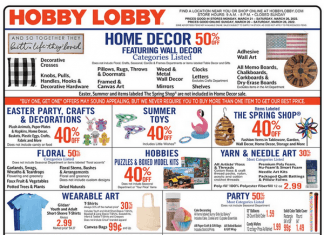 Hobby Lobby Weekly Ad Mar 20 – Mar 26, 2022