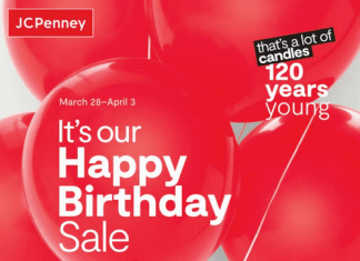 JCPenney Birthday’s Day Sale Mar 28 – Apr 03, 2022