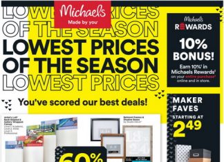 Michaels Weekly Flyer Mar 25 – Apr 02, 2022
