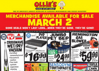 Ollie’s Weekly Ad Mar 02 – Mar 09, 2022