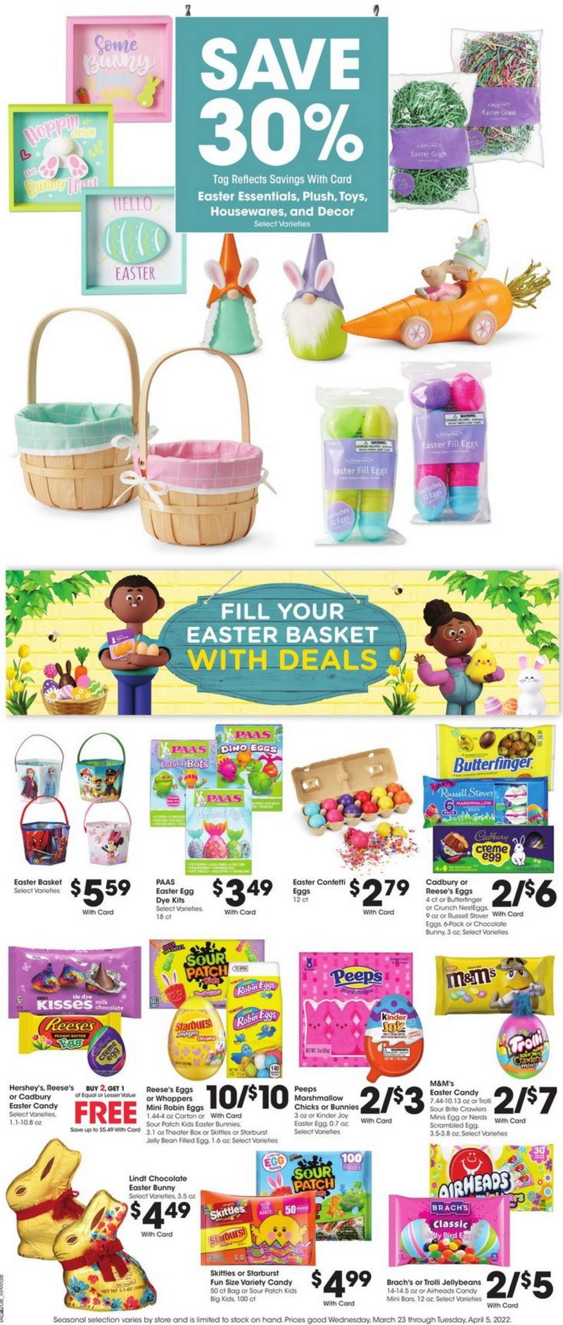 Ralphs Weekly Ad Mar 23 Mar 29, 2022 (Easter Promotion Included)