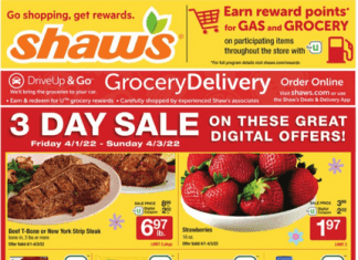 Shaw’s Weekly Ad Apr 01 – Apr 07, 2022 (Easter Promotion Included)