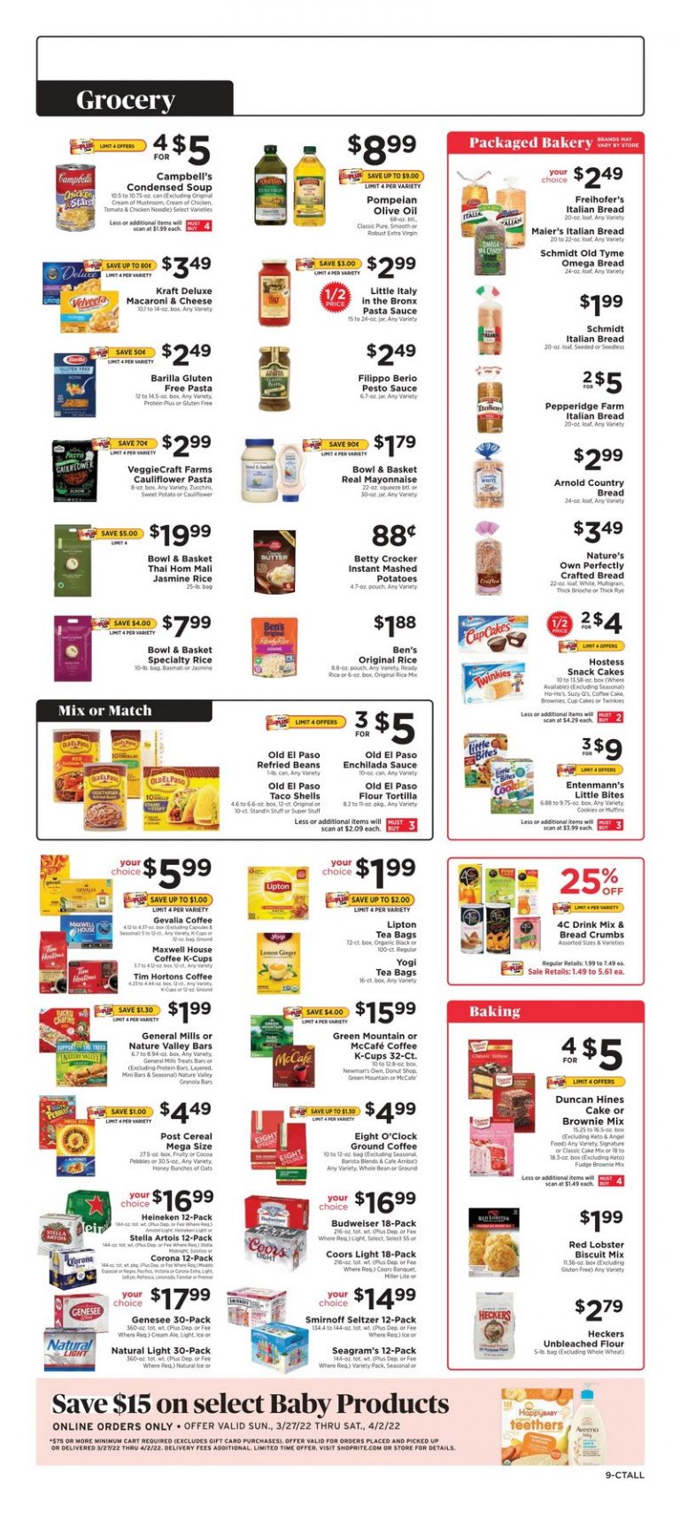 ShopRite Weekly Ad Mar 27 Apr 02, 2022 (Easter Promotion Included)